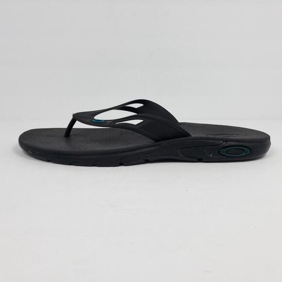 Oakley Ellipse Mens Size 13 Black Slip On Casual Thong Flip Flop Sandals main image 6